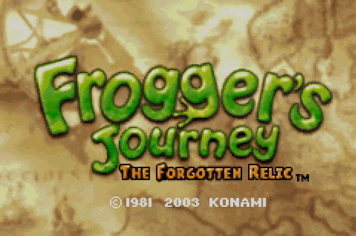 Froggers Journey The Forgotten Relic Title Screen